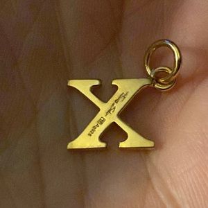 Thomas Sabo letter X Initial pendant Yellow
